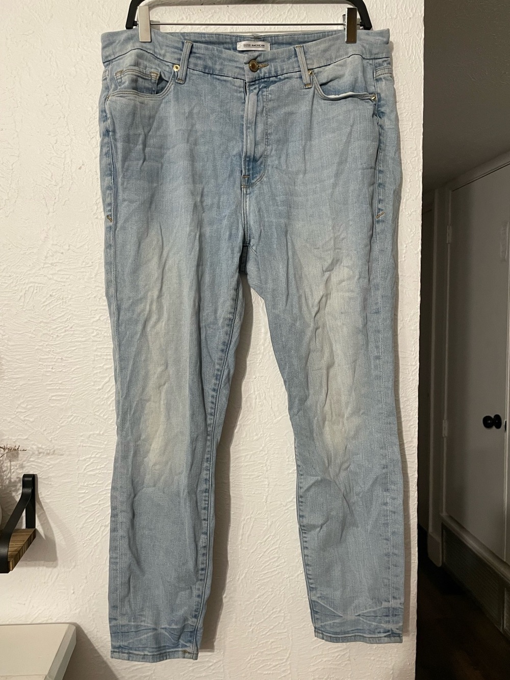 Good American Blue Wash Denim Skinny Jeans